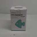 Ultra White Glass Betta Aquarium Starter Kits 1.5 Gallon Small Fish Tank, Betta Fish Tank with LED Light, Power Filter, 4mm Glass