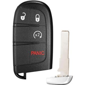 Key Fob Replacement Fits for Jeep Compass 2017 2018 2019 2020 2021 2022 2023 Smart Proximity Keyless Entry Remote Control 433 Mhz FCC:M3N-40821302 P/N:68250346AB 68250337AB 68417821AA 68417821AB