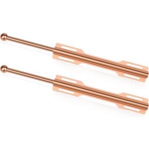 FIRJOY 12" Valet Rod for Closet Pull Out (2 Pack, Rose Gold)