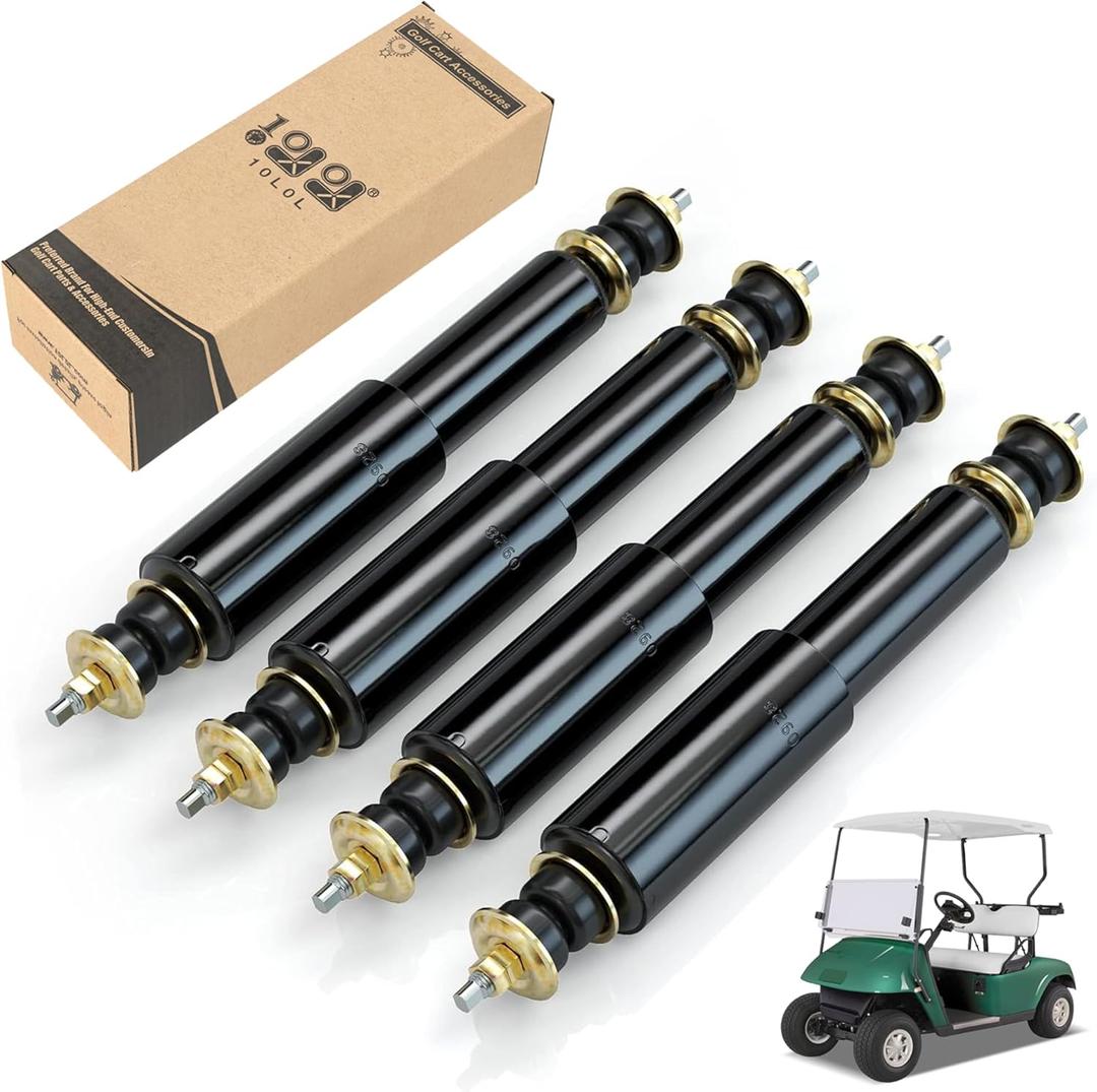 10L0L Golf Cart Shocks for EZGO TXT Front and Rear Shocks Absorbers 1994-Up Gas & Electric Models, Replaces OEM #76418-01, 70928-G01 Nivel Part #5006-4 PCS