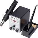 8586 700W 2 in 1 SMD Rework Soldering Station LED Digital Display Hot Air Gun Solder Iron 110V US Plug ESD Welding Repair Tools
