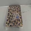 Leopard Print Stair Treads for Wooden Steps Indoor Runner Rug Carpet, Brown Yellow Retro Animal Fur Pattern 4 Pieces Peel and Stick Staircase Step Treads Covers Washable Throw Door Mats, 30"x8"