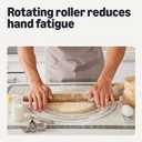 AWooden French Rolling Pin, 17 in., Acacia Wood, Nonstick, Hand Wash Only