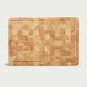 RubberWood Chef’s Choice Cutting Board – 17"x13"x1.5" BPA-Free Wooden Chopping Board with Juice Groove, Soft Rubber Feet, Built in Handles - Cutting Board Set with Holder for Meat, Vegetables & Cheese