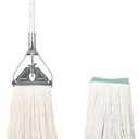 OFO Loop-End String Mop with Extra Head Replacement - Heavy Duty Commercial Industrial Grade Mop, 59Inch Handle for Floor Cleaning Home, Kitchen, Garage, Office and Wooden/Tile Floor