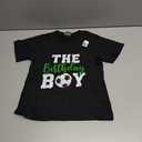 The Birthday Boy Matching Family Soccer Birthday T-Shirt (Small, Black)