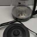 Chefman Electric Kettle, 1.8L 1500W, Hot Water Boiler, Removable Lid for Easy Cleaning, Auto Shut Off, Boil-Dry Protection, Stainless Steel Filter, BPA Free, Borosilicate Glass Electric Tea Kettle (Black)