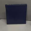 Avery Durable View 3 Ring Binder, 2 Inch Slant Rings, 530-Sheet Capacity, DuraHinge, 2.8 Inch Wide Spine, Customizable Clear Covers and Spine, 1 Dark Blue Binder (17034)