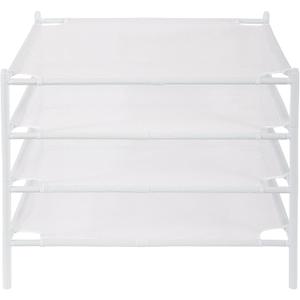STO STO Sweater Drying Rack, 4-Pack Stackable Mesh Clothes Drying Rack, Laundry Drying Rack for Sweaters, Socks, Toys, White