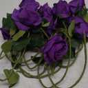 Artificial Rose Flower Artificial Flowers Flower with Long Stem Silk Roses Bouquet for Wedding Bridal Shower Party Home Decoration Purple, 10