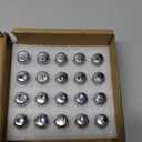 1/2x20 Lug Nuts 1/2-20 Chrome 19mm (3/4") Hex 1.38" Long Set of 20 Acorn Lug Nuts Wheel Lug Nut Fit for Jeep Wrangler JK Jeep Grand Cherokee etc