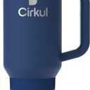 Cirkul 40oz. Midnight Blue Stainless Steel Tumbler with Handle, All-Day StrawSip, Double-Wall Insulated