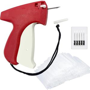 1606pcs Tagging Gun Kit, Tagging Gun for Clothing, Standard Retail Price Tag Attacher Gun Kit for Clothes Labeler with 6 Steel Needles and 1600 1-in Barbs Fasteners (Not Stitch Gun)