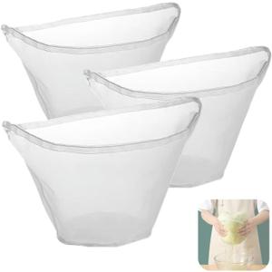 Reusable Cheese Cloths for Straining, Nut Bag Strainer for Juicing, Mesh Cheesecloth Bags For Nuts, Salad, Soybean Milk, Juice, Dumplings, Pack of 3, Medium