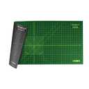 NEWBRAUG 23'' × 47'' Large Self Healing Cutting Double Sided 5-Ply Mat, Big Cutting Board for Rotary Cutting, Quilting, Sewing, Craft, Fabric & Scrapbooking(Green/Black)