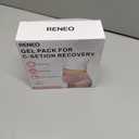 RENEO C Section Belly Binder, Reusable Solid Gel Ice Pack with Soft Lycra Cover, Adjustable Postpartum Wrap for Hot & Cold Therapy and Post-Op Recovery, Black