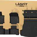 LASFIT Floor Mats & Trunk Mat & Backrest Mat for Toyota RAV4 2026 Hybrid (Not Fit Plug-in Hybrid. Fit for Cargo with Subwoofer) RAV 4 All Weather TPE Custom Fit Automotive Car Liner Accessories Black
