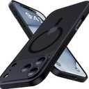 3 x Magnetic Shockproof for iPhone 17 Pro Case,[Camera Protection][Compatible with Magsafe][Non-Slip][Mil-Grade Protection] Slim Anti-Yellowing Translucent Matte Phone Case for iPhone 17 Pro,Black