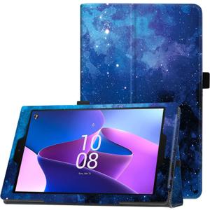 Famavala Folio Case Cover for 10.1" Fire HD 10 Tablet (Previous 9th / 7th / 5th Generation, 2019/2017 /2015 Release) (Blue Sky)