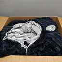 BEDELITE Fleece King Comforter Set -Super Soft & Warm Fluffy Black Bedding, Luxury Fuzzy Heavy Bed Set for Winter with 2 Pillow Cases