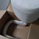 KISLOT Upholstered Dining Chairs Set of 1 with Casters, Cream Beige
