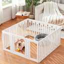 Acrylic Dog Playpen Indoor, Puppy Pens for Small Dogs & Puppies, 15 Panels