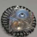 8 Inch Steel Wire Rotary Weed Brush Cutter Trimmer Head for Weed Cutter Eater, Unbreakable Wired Trimmer Blade, Weed Trimmer Eater Head with Adapter Kits for Moss Grass Rust Removal