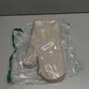 KitchenAid Ribbed Soft Silicone Oven Mitt Set, 7"x13", Milkshake 2 Count