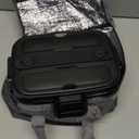 Nifogo Electric Lunch Box for Adults 100W with Temperature Display Heated Lunch Box for Men 1.8L Stainless Steel Container with Bag 12V/24V/110V for Car/Truck/Work