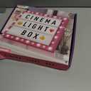 Dan&Darci Cinema Light Box for Girls - Gifts for 8 9 10 11 12 Years - Gifts for 10 Year Old Girl - Pink Christmas Decor for Teen Girls Bedroom - Preteen Room, Tween, Girl Trendy Stuff Birthday Gift