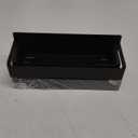 Metal 4 Pack Magnetic Spice Storage Rack Organizer for Refrigerator and Oven, Black Fridge Organizers and Storage