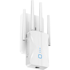 ROQRL WiFi Extender 2026 AC1200 Dual Band 5GHz/2.4GHz Signal Booster Up to 15,999 Sq.ft, 3in1 Wireless Repeater Router Amplifier for Home with Ethernet Port