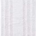 Eddie Bauer - Bathroom Rug Runner, Soft Tufted Cotton Bath Essentials, Absorbent & Quick Dry (Logan White, 60" x 22") (1'10" x 5' (Rectangular))