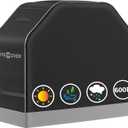 EliteCover 58 Inch 600D Heavy Duty Grill Cover for Outdoor Grill with Waterproof,UV & Fade Resistant, Black