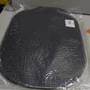 Kraftware Fishnet Oval Placemat for Round Table, Blackened Pearl, Set of 6