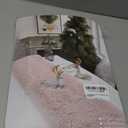 Table Runner, Thanksgiving Modern Small White Fur Table Runners for Party Birthday Christmas Friendsgiving Wedding Dinning Table, Decorative Rug Luxury Faux Fur Runner for Table(11.8x47.2inch)