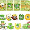 24 Pcs St Patrick's Day Toy Bulk, Green Stress Relief Sensory Toy for Kids & Adults, St Patrick's Day Party Favors Irish Gifts for Classroom Prizes Party Supplies Goodie Bag Stuffers