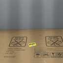 6FT Outdoor Metal Privacy Screen  Decorative Privacy Fence and Room/Garden Divider, Weather-Resistant Freestanding Panel with Stand, Durable Steel for Patio, Garden, Balcony, or Backyard (Black&Louvered)