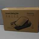 Kiln-Transformed Blue Ceramic Baking Dish Set of 3, Casserole Dishes for Oven, Square Porcelain Bakeware Set with Handles, Lasagna Baking Pan for Cooking, Perfect for Baking and Serving, Housewarming, Halloween, Thanksgiving, Christmas, New Year