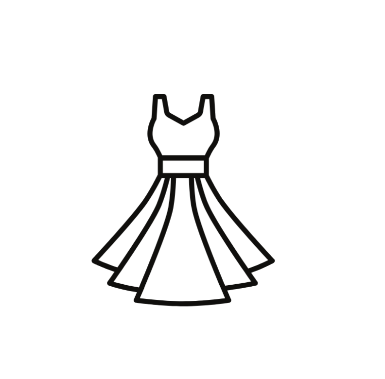 White Women Dress Size S