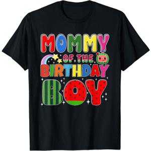 Mommy of The Birthday Boy Melon Family Matching Funny T-Shirt