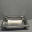 TOPZEA 4 Pack Hotel Pans Half Size, 2.5" Deep 1/2 Size Stainless Steel Steam Table Pan Buffet Catering Food Pan, Warmer Breading Tray Batter Pans for Hotel, Party Catering Supplies