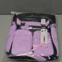 Cute Aesthetic Girls Backpack, Elementary Middle High School Student Book Bag for Kids Teens, Large Capacity Kawaii Preppy Bow Tie Bookbag for Ages 6-8 8-10 10-12 (Purple)