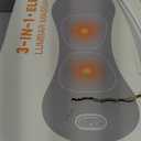 3 in 1 Lower Back Massager, Triple Fusion Back Massager with Heat, Vibration and Stretch,Lumbar Support Pillow with Ergonomic Memory Foam for Bed and Chair (Black)