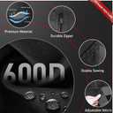Comnova Washing Machine Cover Front Load - 600D Outdoor Washer and Dryer Covers Heavy Duty & Waterproof, Premium Washer Cover Universal Fits Most Front-Loading Washer (27" W x 33" D x 39" H)