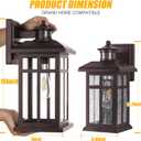 16” Motion Sensor Modern Exterior Light Bronze Outside Porch Lights