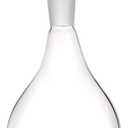 13ounce/ 380 ml Clear Glass Olive Oil Dispenser Bottle - Oil & Vinegar Cruet with Pourers and NO Funnel Needed - Olive Oil Carafe Decanter for Kitchen and BBQ (12.8 Ounces)