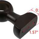 MY MIRONEY 2PCS Wood Curtain Rod Holders Hardware Wooden Curtain Rod Bracket Brown Wall Mounted Drapery Rod Hangers for 1-3/8" Rods