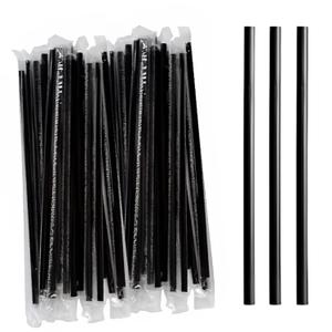 Concession Essentials Jumbo 7.75" Tall Black Wrapped Standard Plastic. Pack of 1000 Count. Black - Wrapped Straws. Concession Essentials Jumbo 7.75" Tall Black Wrapped Standard Plastic. Pack of 1000 Count. Black - Wrapped Straws.