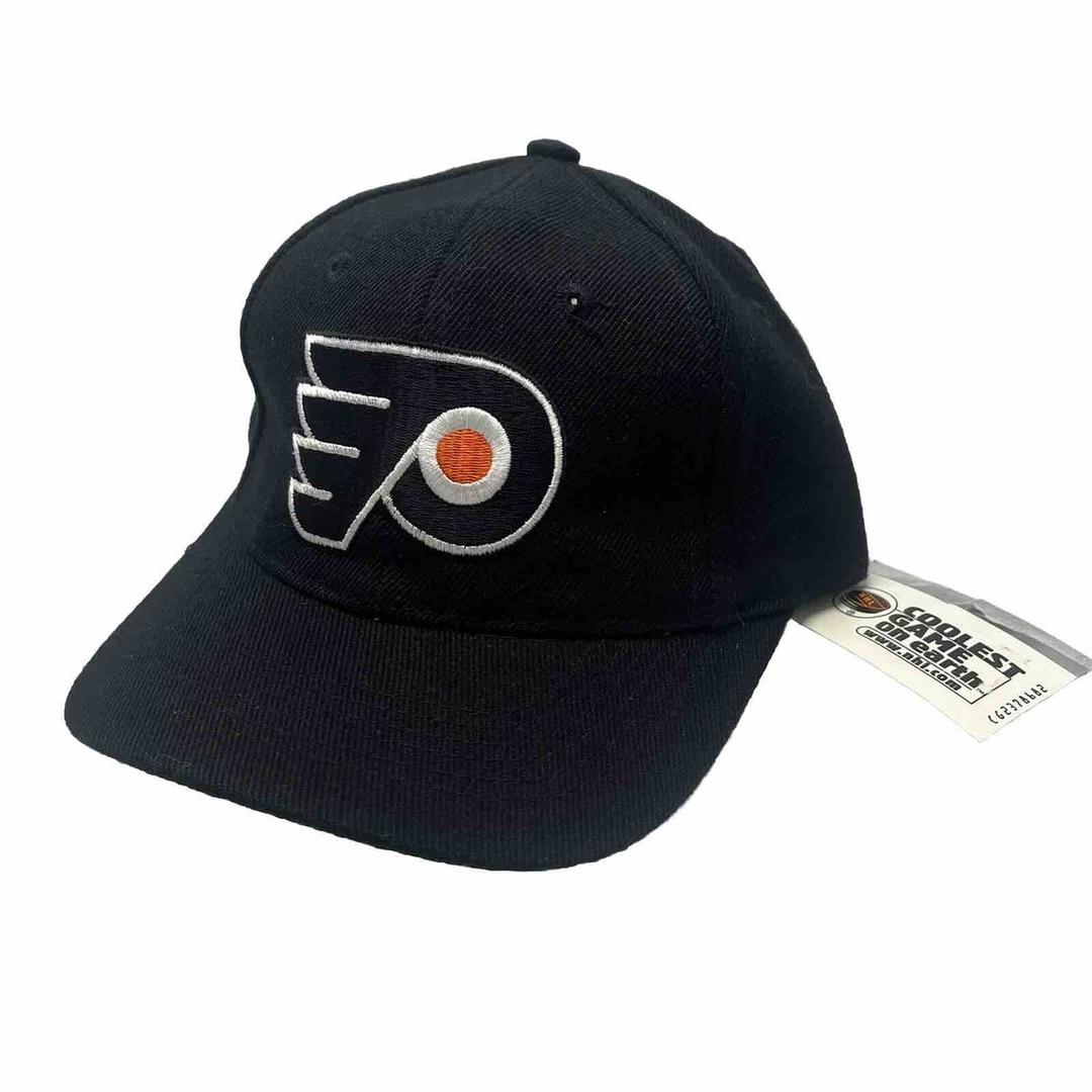 Philadelphia Flyers Vintage Twins Enterprise Big Logo Snapback Cap Hat Youth Black
